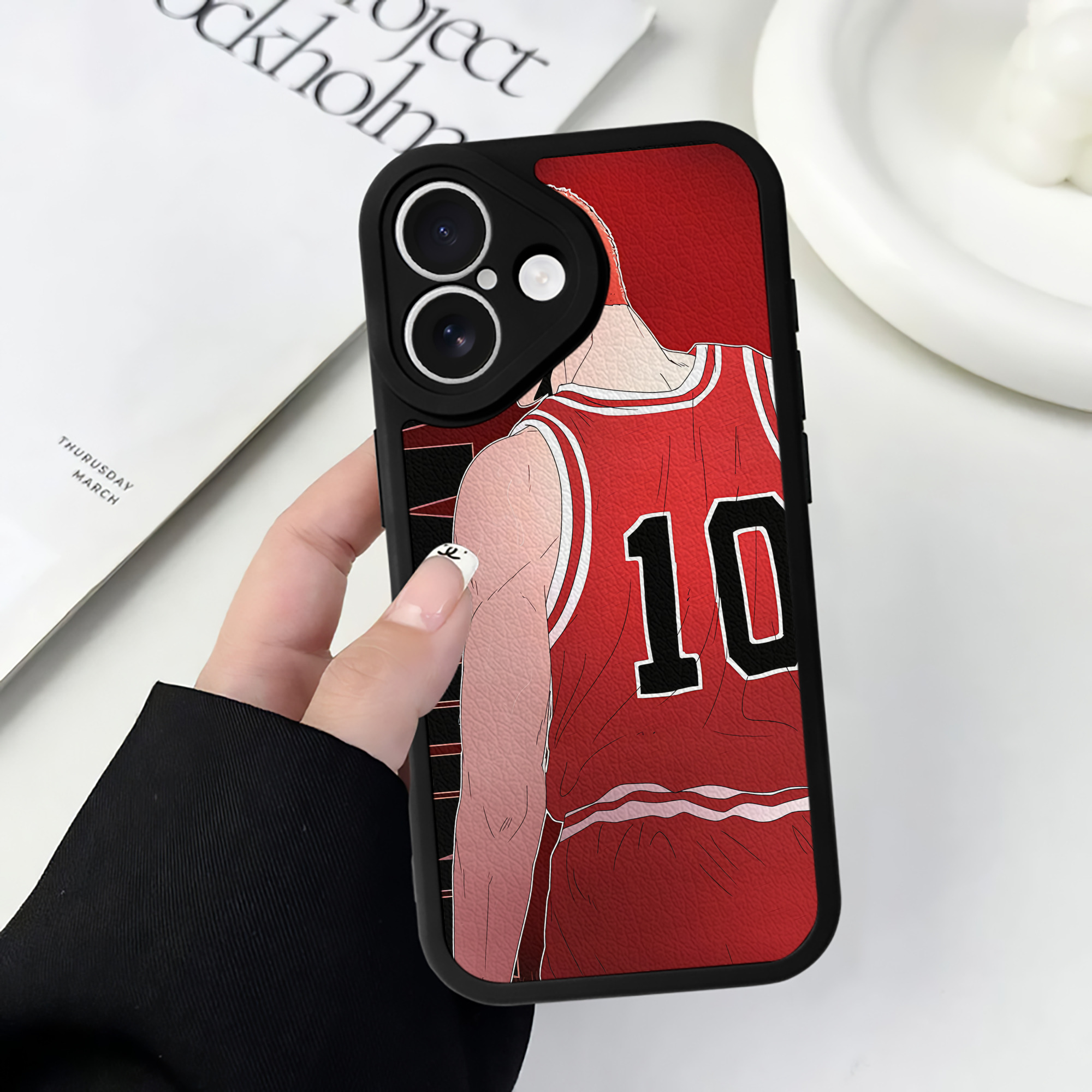 （画像用） SLAM DUNK／スラムダンク 【iPhone 16シリーズ対応】シリコンスマホケース（レザー調） 材質：シリコン